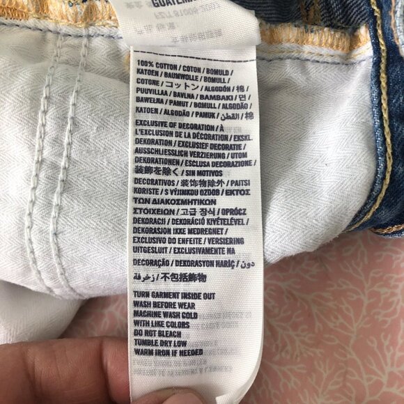 ABERCROMBIE Kids Jean Shorts Denim Medium Wash 14 - Picture 6 of 6